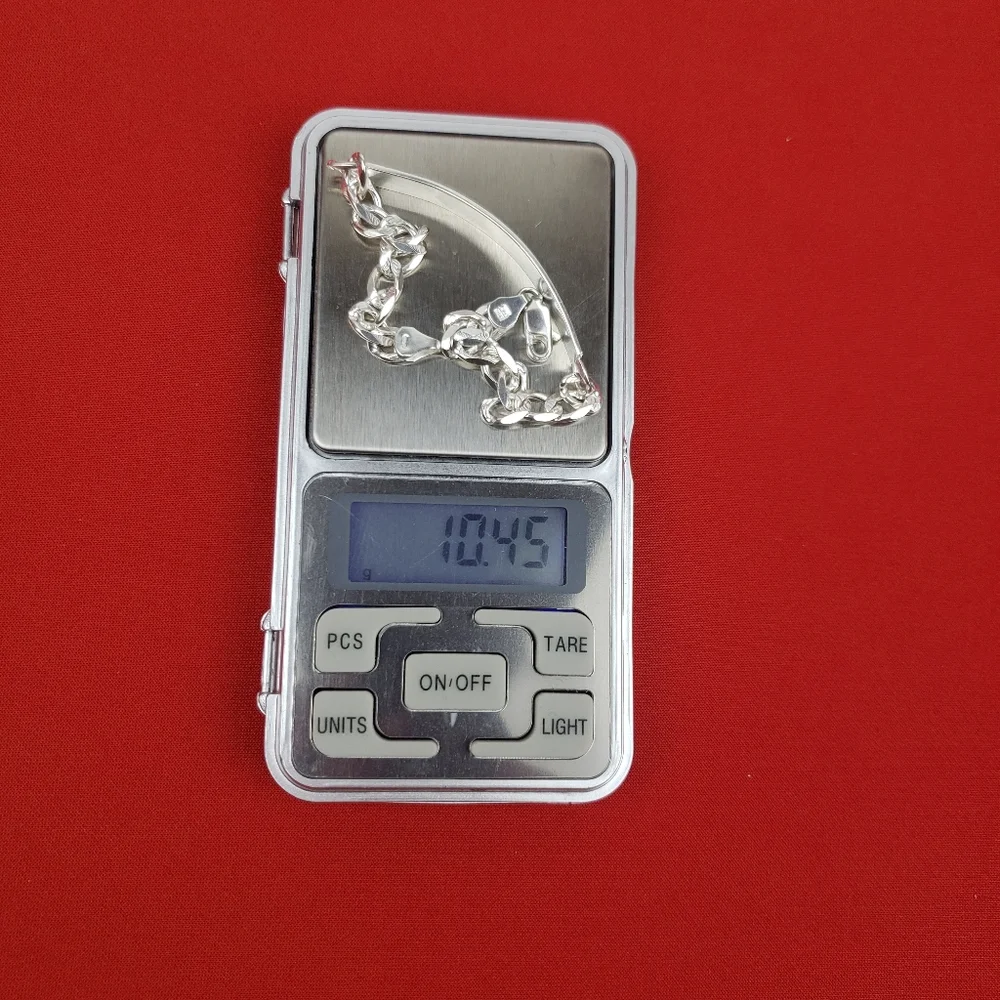 925  sterling silver mens bracelet‎